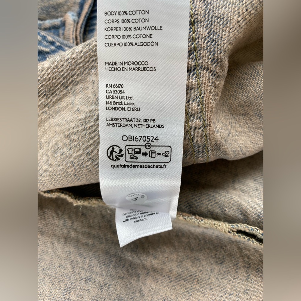 Free People Anna Lou Denim Duster NWOT Small - Picture 15 of 15